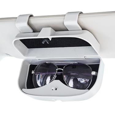 Imagem de Porta óculos para carro, Suporte para óculos para carro, Clipe de cabide de óculos para carro, clipe de cartão de bilhete, montagem de óculos, acessórios de viseira de carro Pinnkl