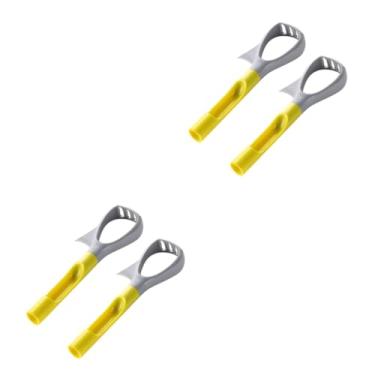 Imagem de HEMOTON 4 Peças 5 Colher De Frutas Divisor De Frutas Espremedor De Abacate Ferramenta De Corte De Abacate Descascador De Legumes Fatiador De Legumes Multiuso Multifuncional Facas