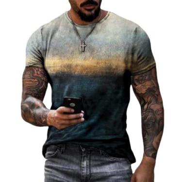 Imagem de FADAAR Products Camiseta masculina estampa de grafite preto e branco camiseta impressa em 3D produtos de moda (5, GG)