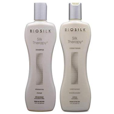 Imagem de Biosilk Conjunto Shampoo E Condicionador De Seda 12 Oz - Hidratante E