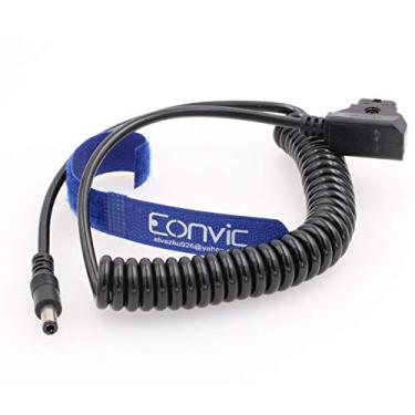Imagem de Eonvic 12V V-Mount D-Tap para 2,1 x cabo de alimentação de cilindro CC de 5,5 mm para monitor Atomos Shogun (cabo enrolado DC)