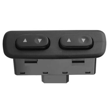 Imagem de IKUESM compatível com Hyundai Accent 1994-2000 Interruptor de controle do levantador de janela elétrico frontal 2 botões 93570-22000 Peças de reposição de acessórios de carro