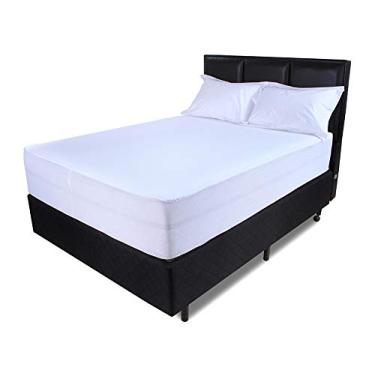 Imagem de Lençol Impermeável 2 em 1 Protetor Colchão Casal 138x188x36cm Macio com Elástico BF Colchões