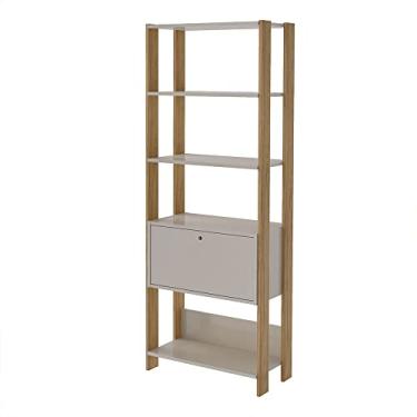 Imagem de Estante Organizadora com porta basculante MATCH cor Carvalho/Off White - Artely