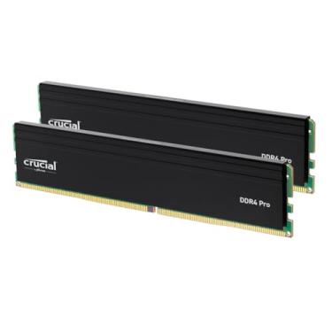 Imagem de Crucial Kit Pro 64 GB DDR4 RAM (2 x 32 GB), 3200 MHz (ou 3000 MHz ou 2666 MHz) Memória de desktop, compatível com Intel e AMD Ryzen - CP2K32G4DFRA32A