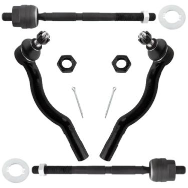 Imagem de MYSMOT EV307 ES3381 ES3382 Extremidades dianteiras internas e externas de direção para Toyota Previa 2.4L 1991-1997, pacote com 4