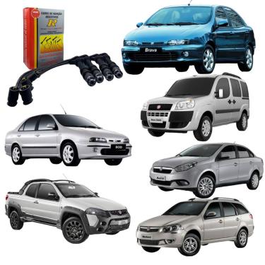 Imagem de Jogo Cabo Vela Ngk Fiat Brava Marea Doblo Strada 1.6 16v Mpi
