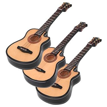 Imagem de Modelo De Guitarra Clássica, Modelo De Guitarra Clássica Acústica Em Miniatura Mini Guitarra De Madeira Decoração De Mesa Presentes Para Casa De Bonecas Modelo Presente De Aniversário (16cm)