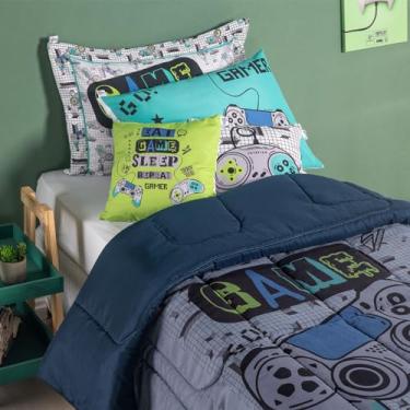 Imagem de Kit Edredom 05 Peças Juvenil Hipercal 400 Fios