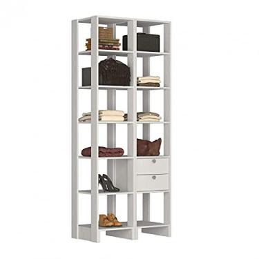 Imagem de Guarda Roupa Closet 2 Gavetas 11 Nichos Yes EY104.106 Branco Nova Mobile