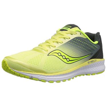 Imagem de Saucony Unissex-Adulto Feminino Breakthru 4 Tênis de Corrida, Limão/cinza, 5.5
