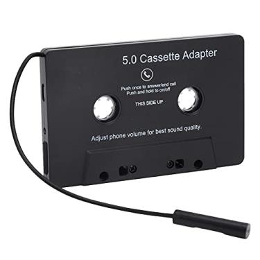 Imagem de PUSOKEI Receptor de áudio de cassete para carro, adaptador Bluetooth 5.0 cassete para auxiliar, leitor de fita MP3, conversor de áudio com função de chamada, preto