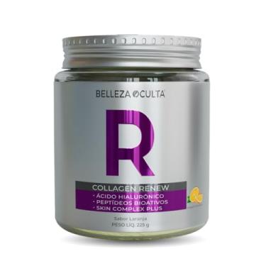 Imagem de Colágeno Ácido Hialurônico Pó Collagen Renew Belleza Oculta (225g, Laranja)