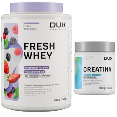 Imagem de Combo Fresh Whey Dux 900g - Sabor Frutas Vermelhas + Creatina 300g