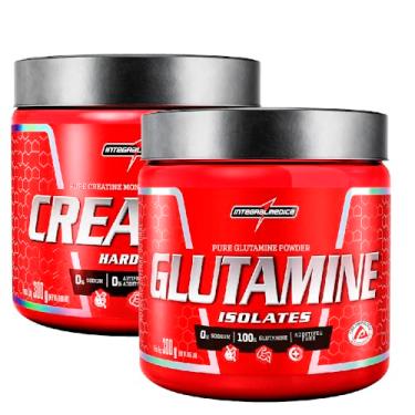 Imagem de Kit Integral Creatina Monohidratada 100% - 300g + Glutamine Glutamina Natural - 300g