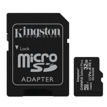 Imagem de Cartao de Memoria Micro SD Kingston C10 32GB / 100MBS - (SDCS2/32GB)