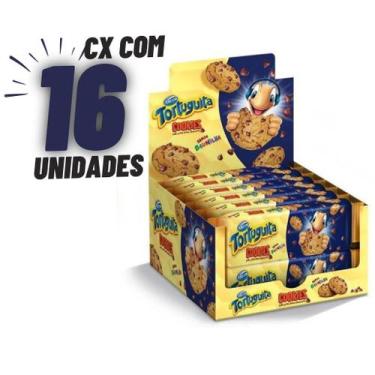 Imagem de 16x De 60g Biscoito Tortuguita Cookies Baunilha - Arcor
