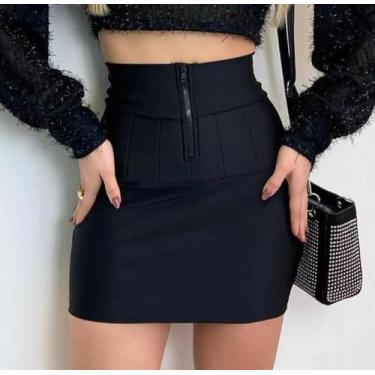 Imagem de Saia Lipo Super Power Aperta Barriga Cintura Ziper Tratorado - Fanátic