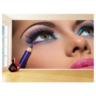 Imagem de Papel De Parede Salão De Beleza Maquiagem Make 3,5M Slb35 - Você Decor