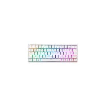 Imagem de Teclado Sem Fio Gamer Motospeed, RGB, Wireless e Bluetooth, Switch Brown, US, Branco - SK66