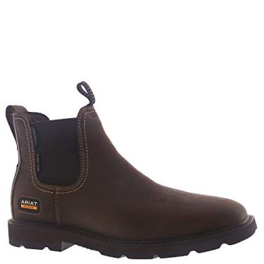Imagem de ARIAT Groundbreaker Chelsea Sq Toe H20 ST Bota masculina, Marrom escuro, 45