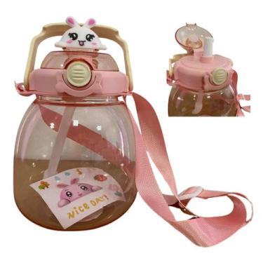 Imagem de Garrafa Plástica Infantil Animais com canudo 1.300ml Cores - CKS Toys,