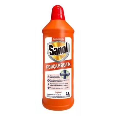 Imagem de Desinfetante Força Bruta Sanol Uso Geral Bactericida 1 Litro