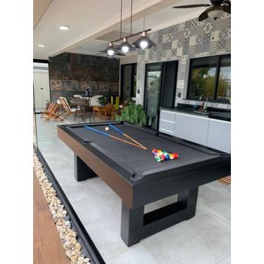 Imagem de Mesa de Bilhar pé em U Laqueada - Bilhares Ref Game