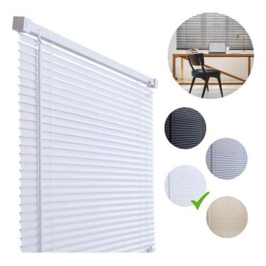 Imagem de Cortina Persiana para quarto cozinha escritório De pvc Horizontal 100x