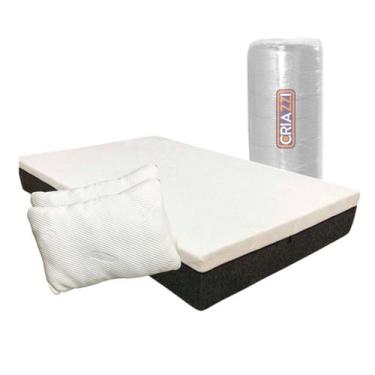Imagem de Colchão King de Molas Ensacadas conforto Firme + 2 Travesseiros - Cria