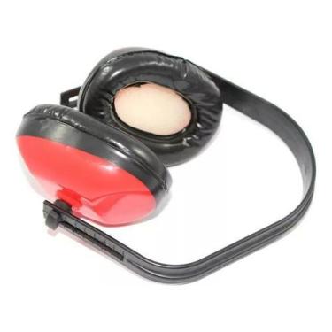 Imagem de Abafador De Ruido Ouvido Protetor Auricular Tipo Concha Cor Laranja - 