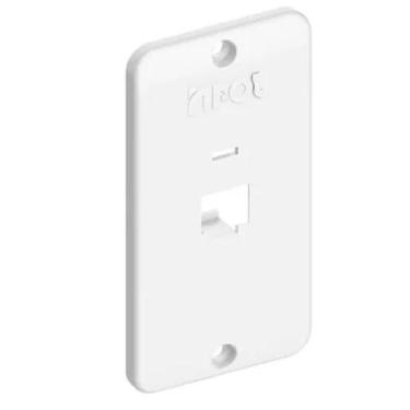 Imagem de Tampa condulete pvc branca 1 rj45 3/4 inpol, BRANCO