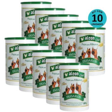 Imagem de Kit 10 Ração Alcon Club Papa Filhote Pássaros Super Premium 600g