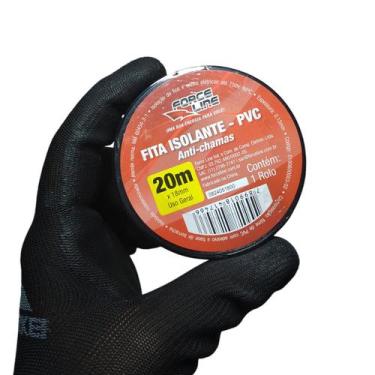 Imagem de Fita Adesiva Isolante Preta 20 Metros 18mm de Largura Borrachas Londri