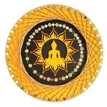 Imagem de Mandala Buda/Flor de Lótus/Resiliência e Harmonia 40cm - Aqui Tem Magi