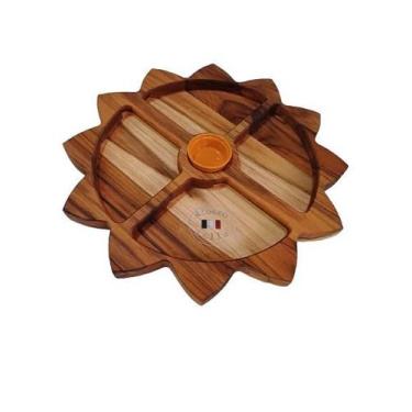 Imagem de Petisqueira Pompei Madeira Teca Albero Bello