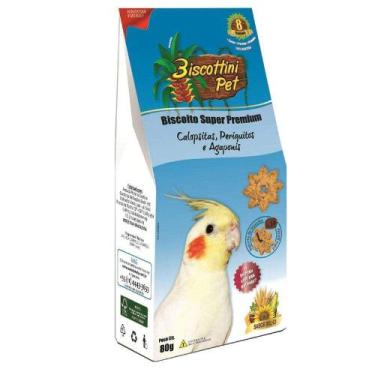 Imagem de Biscoito Biscottini Pet Super Premium Calopsitas - 80g