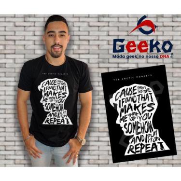 Imagem de Camiseta Arctic Monkeys Indie Alternativo Rock Geeko, Preto gola carec