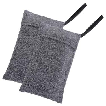 Imagem de Dimeho Bolsa de sabonete esfoliante, 2 peças de malha em barra de sabonete, bolso de espuma para banho e chuveiro, bolsa de espuma de espuma, esfoliante corporal de esponja áspera para sabonete em