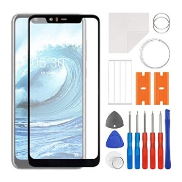 Imagem de SWARK Substituição da lente do painel externo de vidro frontal + OCA compatível com Nokia 5.1 Plus (Nokia X5) TA-1120, TA-1105, TA-1102 (sem tela LCD e digitalizador de toque) com kit de reparo