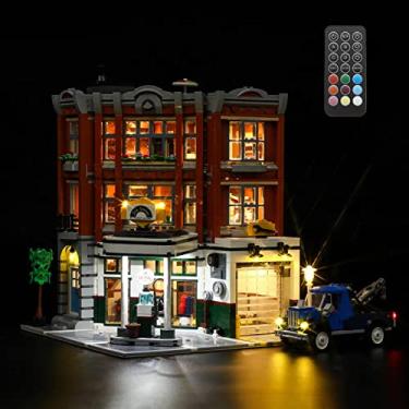 Imagem de GEAMENT LED Light Kit (Remote Control) Compatible with Lego Corner Garage - Lighting Set for Creator 10264 (Model Set Not Included)