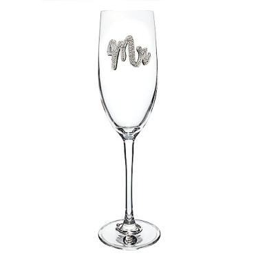 Imagem de THE QUEENS' JEWELS Mr Champagne Flute, 227 g - Presente exclusivo para mulheres, homens, aniversário, fofo, divertido, Queen, não pintado, decorado, brilhante, deslumbrante, strass