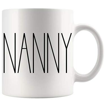 Imagem de NANNY Caneca Presente, NANNY Caneca de Café Presentes para Natal NANNY Caneca NANNY Cup para Dia das Mães/Dia dos Pais, Melhor NANNY Ever 325 ml Xícara de Café, Caneca de Café Família