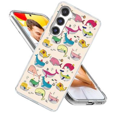 Imagem de ARTIOSIT Capa para Galaxy S23, capa para Samsung S23 para meninas, mulheres, homens, à prova de choque, fina, macia, TPU, transparente, capa protetora para celular para Galaxy S23 6.1, desenho fofo