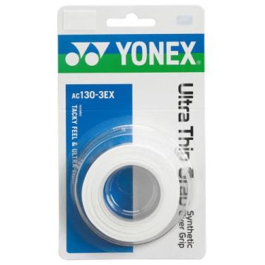 Imagem de Overgrip Yonex Ultra Thin Grap Com 03 Unidades Branco