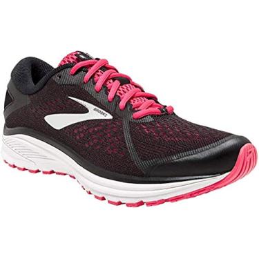 Imagem de Brooks Tênis de corrida feminino, multicolorido preto rosa prata 090, 34, Multicolorido, preto, rosa, prata, 090, 34