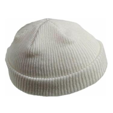 Imagem de Gorro Touca Lenhador Marinheiro Canelada Adulto Unissex Branco - Dalur