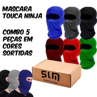 Imagem de Kit com 5 Balaclavas Motociclista Pesca Sol Tecido Gelado - Slim Fitne