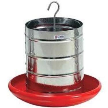 Imagem de Comedouro Tubular Para Aves 3kg Zinco Base De Plástico - H. Decker