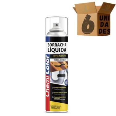 Imagem de Kit 6 Borracha Líquida Transparente Chemicolor 240g